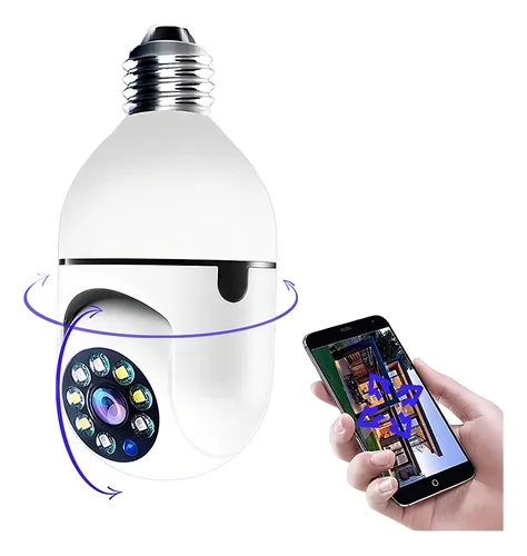 Camara Ip De Seguridad Ampolleta Motorizada 360° E27 Socket