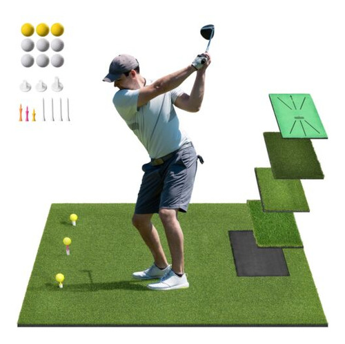 Golf Hitting Mat 5×4ft Pro 26mm Golf Practice Mat Golf  Eem