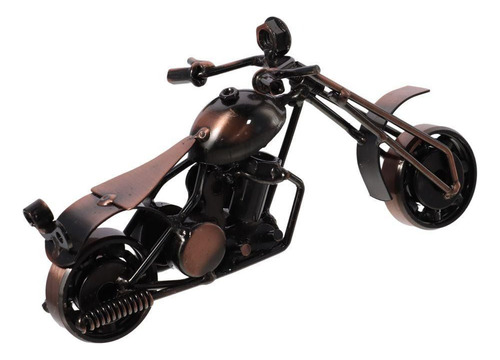 Modelo De Motocicleta, Escultura De Motocicleta De Metal Úni