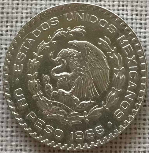 Moneda Un Peso, Morelos 1966 Agotada