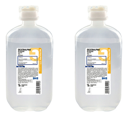 Solucion Glucosada 5% 2 Pack Frasco Con 500 Ml Fresenius Kab