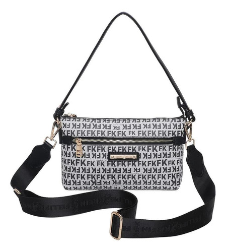 Bolsa Feminina Transversal Fk572 Monograma Fellipe Krein