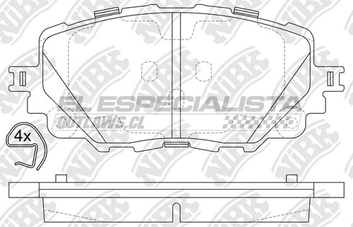 Pastillas De Freno Mazda Mx-5 2.0 2016 Nibk