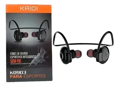 comprar Fone Esportivo Estério Sem Fio Kd-903 Preto