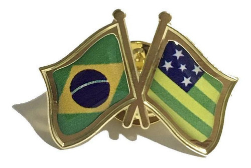 Pin Da Bandeira Do Brasil X Goiás