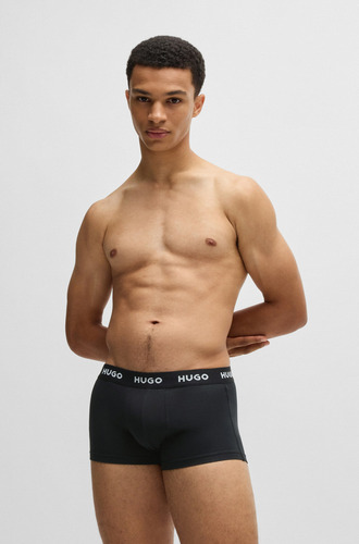 Boxer Trunk Hugo Boss 3 Pack De Algodón - Original