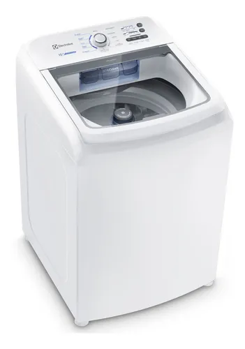 Máquina de Lavar Electrolux 15kg Branca Essential Care com Cesto Inox e Jet&Clean LED15