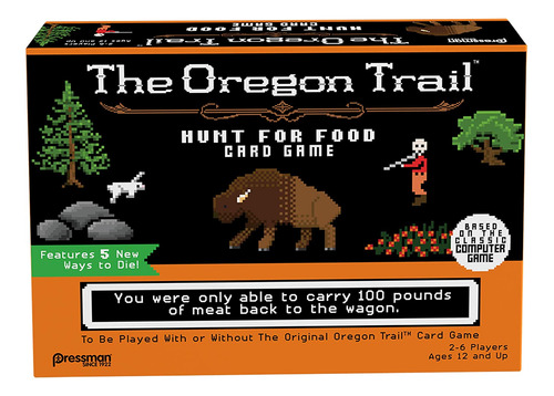 The Oregon Trail: Hunt For Food Card Game - Basado En El Clá