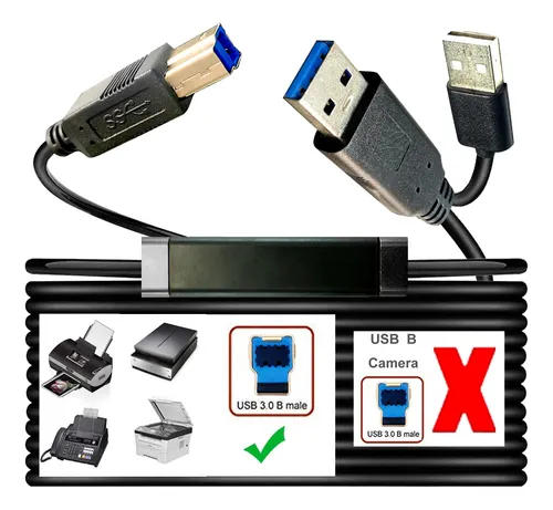Cable Usb 3.0 Largo Para Impresoras