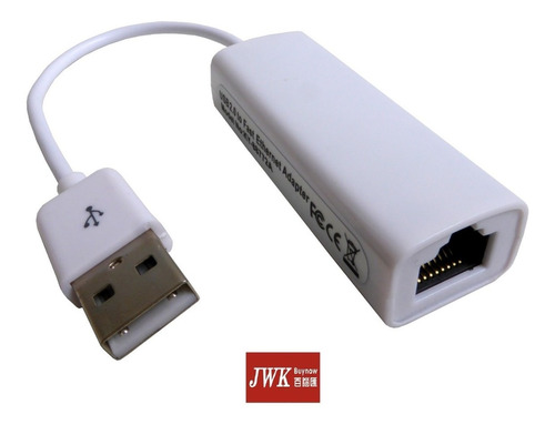 Adaptador De Red Lan Ethernet Rj45 10/100 A Usb 2.0 Jwk