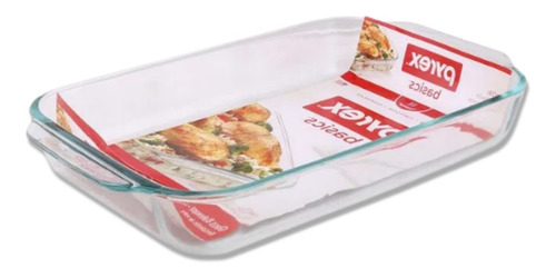 Asadera Pyrex Fuente 33cm Molde Vidrio Horno Microondas 7122