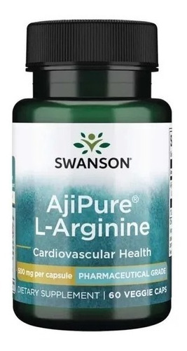 L-arginina- Ajípure En Grado Farmacéutico 60capsulas 500mg