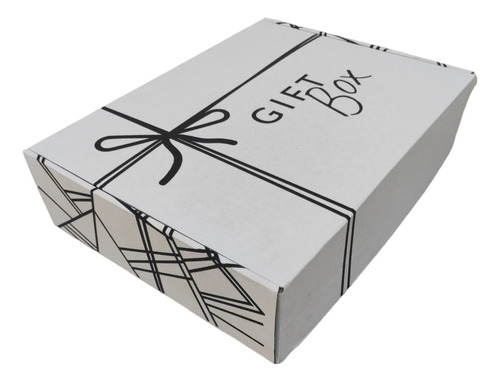 Caja Autoarmable Gift Box Blanca  C/diseño 30x20x10cms 50 U 