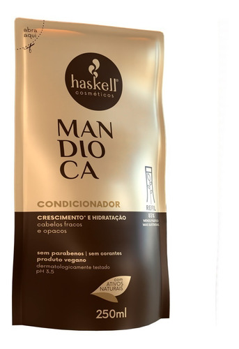 Refil Condicionador Haskell Mandioca  250ml