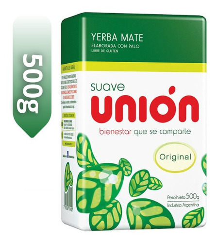 Union erva mate chimarrão importada argentina suave 500g