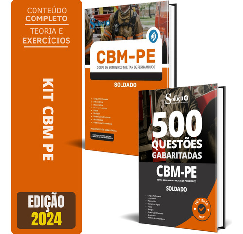 Kit Apostila + Caderno De Testes Cbm Pe - Soldado