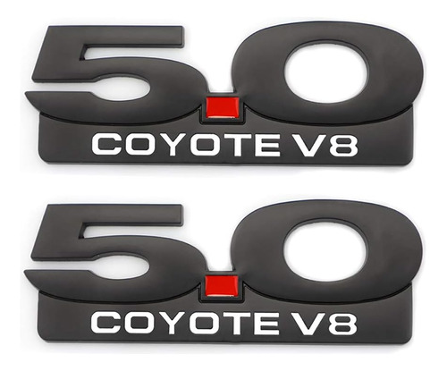 2 Calcomanías De Repuesto Para Emblema De Coyote V8 5.0 Para
