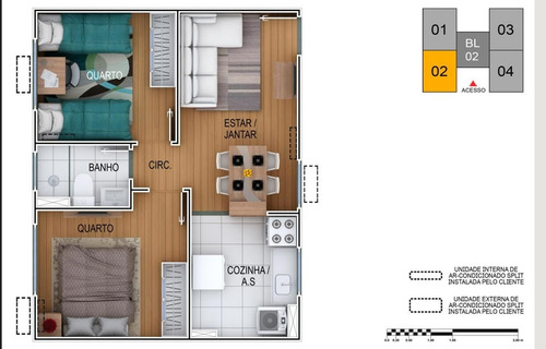 Imagem 14 de 15 de Apartamento Em Jardim Paraiso - Maracanaú - 11225