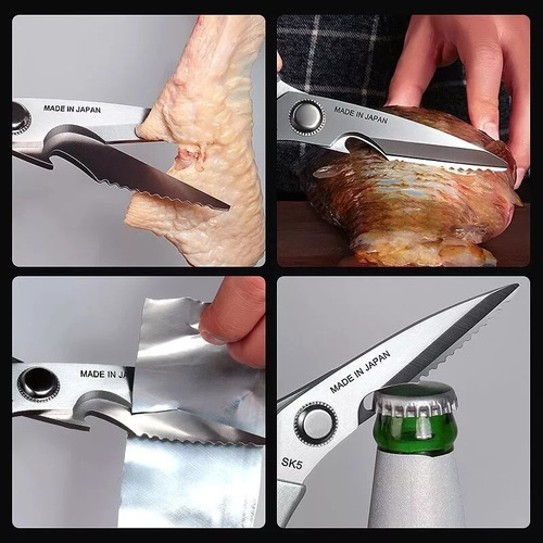 Tijeras De Cocina Multiuso Cortar Pollo Hueso Pescado Carne