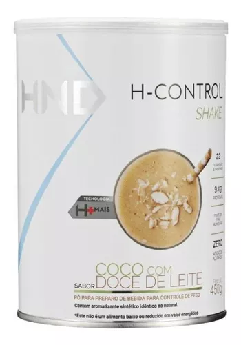 Shake De Doce De Leite Com Coco Hinode Hnd 450g