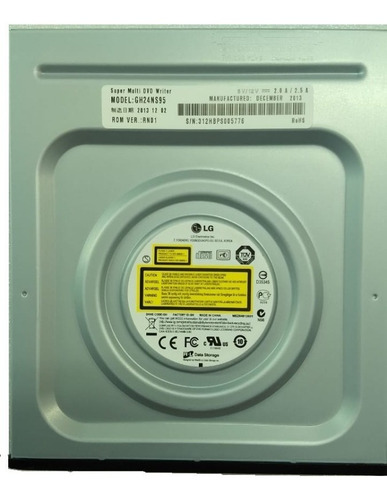 Imagem 4 de 4 de Leitor E Gravador De Cd/dvd Sata LG Gh24ns95 - Novo