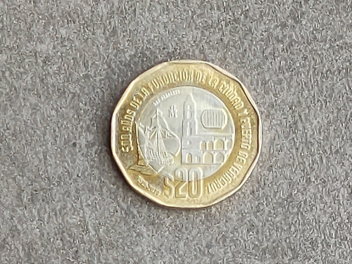 Moneda De $20. Edición Del Puerto De Veracruz.