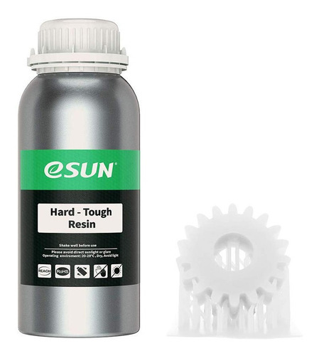 Imagen 3 de 3 de Resina Esun Abs Tough Para Impresion 3d Blanco 500g