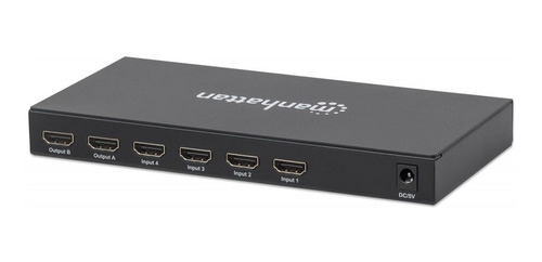 Imagen 5 de 6 de Video Splitter Hdmi 1080p 4 Entradas 2 Salidas Manhattan