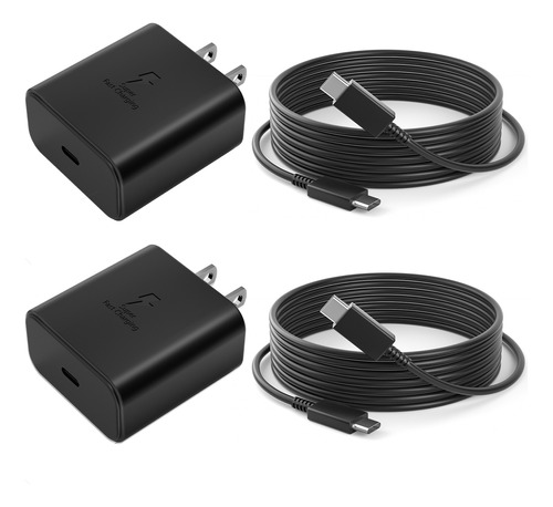 Cargador Tipo C De 45w Para Samsung S23 S24 Ultra 2 Piezas