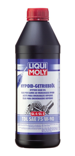 Aceite Transmisión 75w90 Gl4 Gl5 Semisintético Liquimoly 1lt