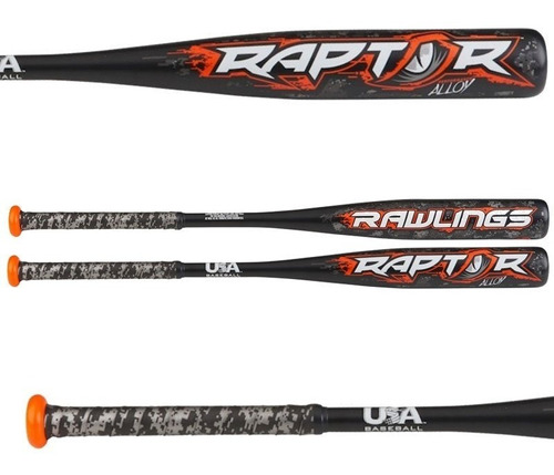 Bat Rawlings 27x17oz -10oz Raptor 2 1/4 Aluminio Usa Bat