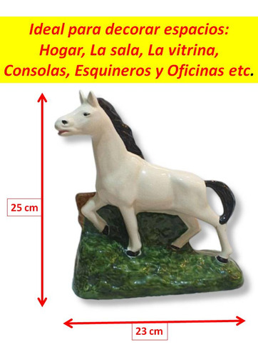 Adorno De Caballo Y Pato En Cerámica Para Decoración (Usado)