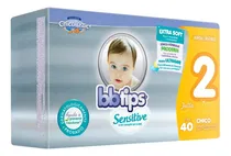 Comprar Pañales Desechables Talla 2 Chico 40 Pzas Sensitive Bbtips