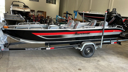 Lancha Fluvimar Apache 17 + Motor De Popa Mercury 60 Hp