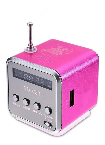 Lazhu Mini Parlante Td-v26 Receptor De Radio Fm