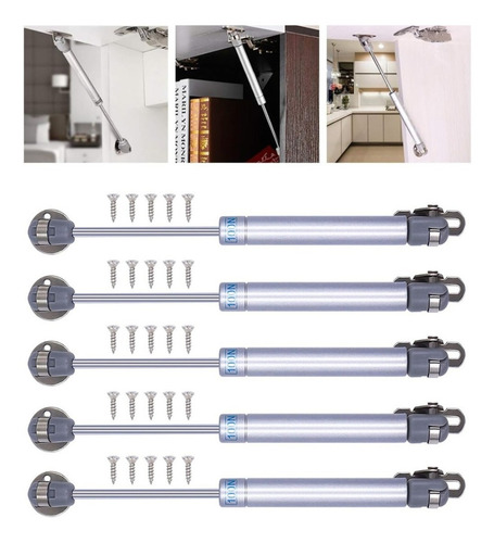 Pistón Elevable De Gas Amortiguador Puertas Cocina 5 Piezas