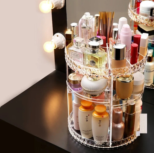 Imagem 1 de 8 de Organizador Luxo Giratório Maquiagem Perfume Acrílico 360º G