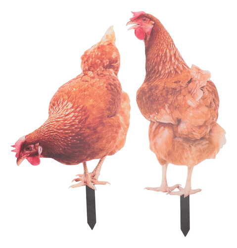 Estaca Acrílica Para Pollo, Colorida, Resistente A La Intemp