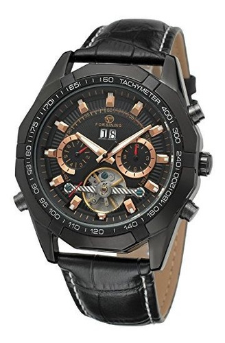 Forsining Hombres Automatico Automatico Tourbillion Calendar