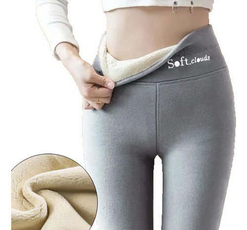 Leggins Térmicos Sherpa Para Mujer De Talla Grande