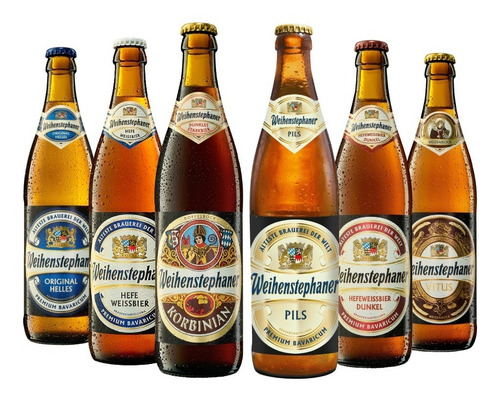 Paquete De 6 Cervezas Alemanas Weihenstephaner 500ml