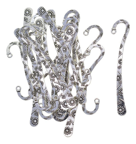 40x De De Plata Antigua W Gancho Diy Accesorios Para Libros