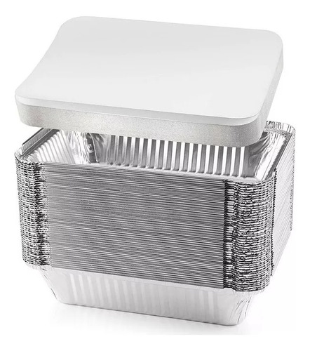 Bandeja / Envase De Aluminio C-30 C/tapa Domo (20 Unidades)