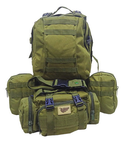Mochila Eagle Claw Military Tactical 40 Litros Color Verde