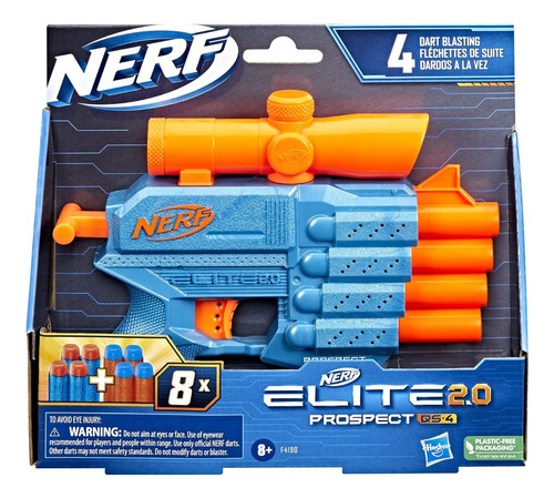 Nerf Elite 2.0 Prospect Qs-4 8 Dardos Hasbro