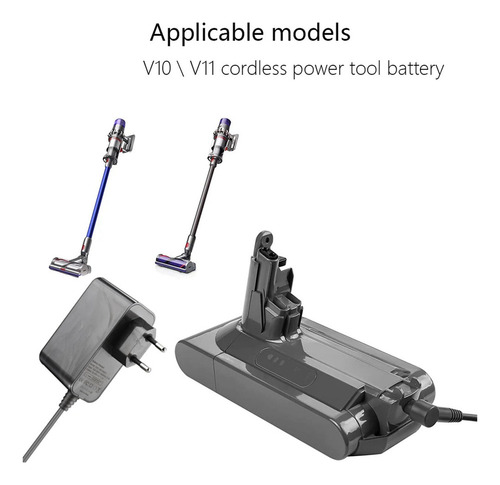 Cargador Para Aspiradora V10, V11, V15, Sv12, Sv15, Reemplaz