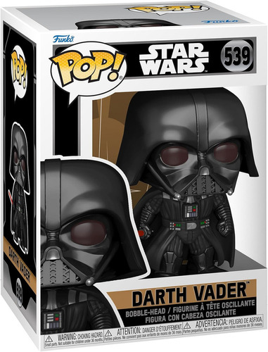 Figura Funko Pop Star Wars Darth Vader Bobble Head 539 Dgl