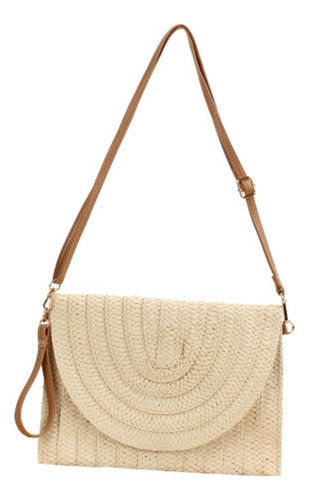 Bolso Bandolera De Verano Bolso Tejido Bolso Bandolera Beige