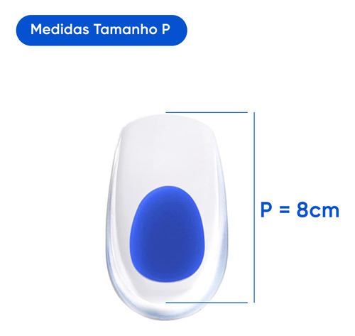 Calcanheira Para Amortecimento Ponto Azul Sport Com Abas