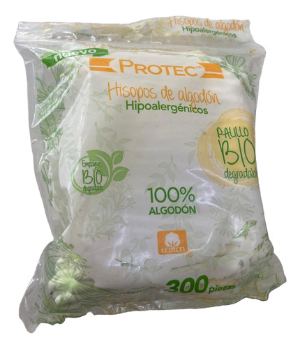 Hisopos De Algodón Protec Paq. C/5 Bolsas De 300pz